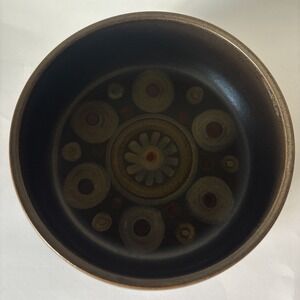 Vintage Denby Arabesque Stoneware England Samarkand 1 Round Serving Bowl 7 inch